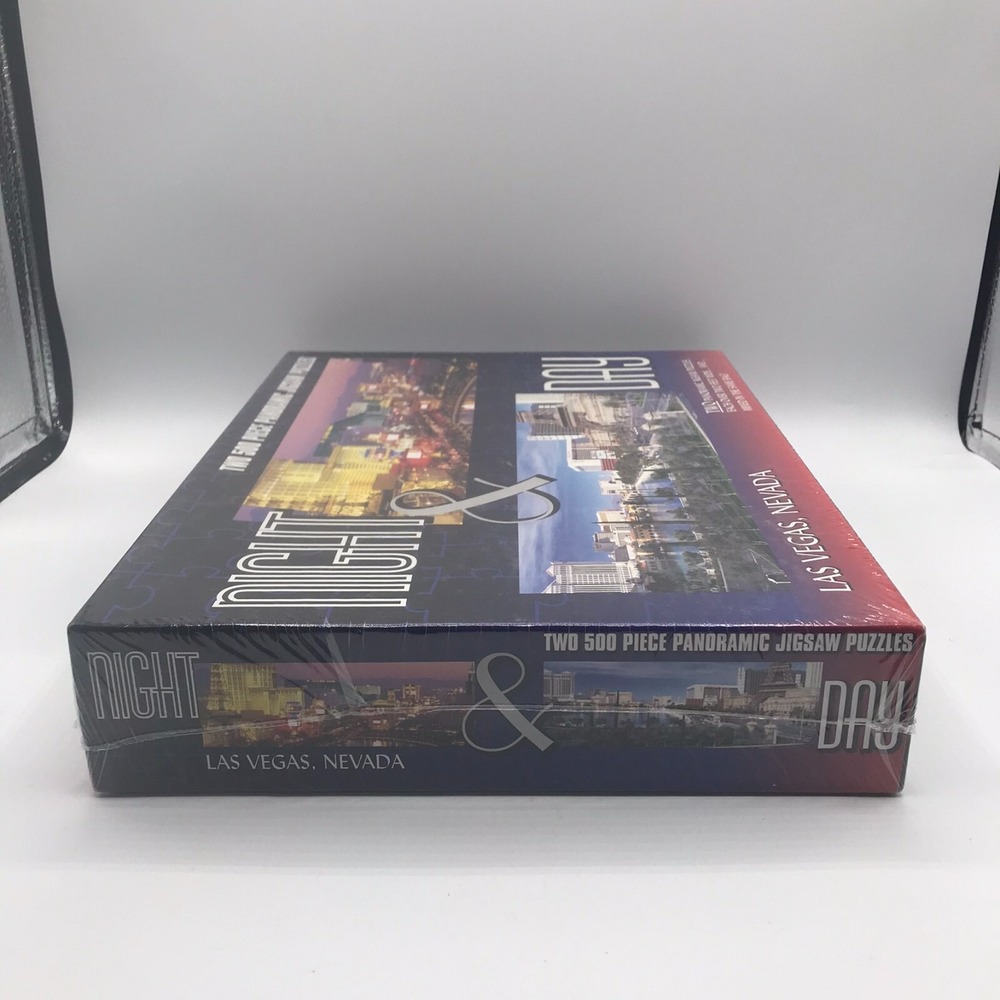 Las Vegas Nevada Two 500 Piece Night & Day Panoramic Jigsaw Puzzles - Picture 4 of 6